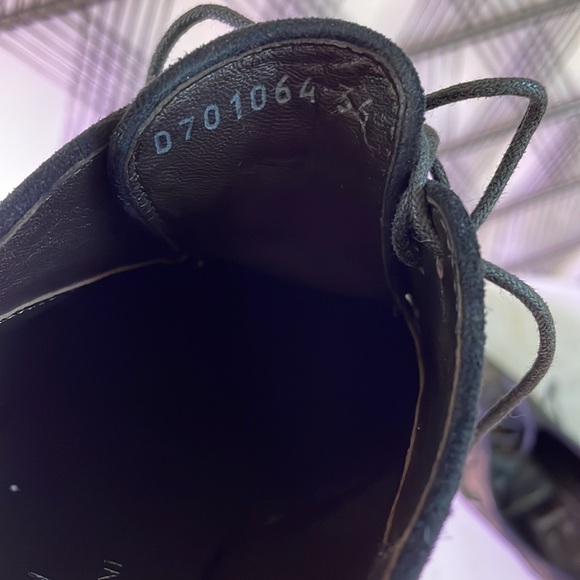 AGL black and distressed gold Leather Lace-Up Oxford Loafer Flats Menswear 6.5 - Picture 8 of 13